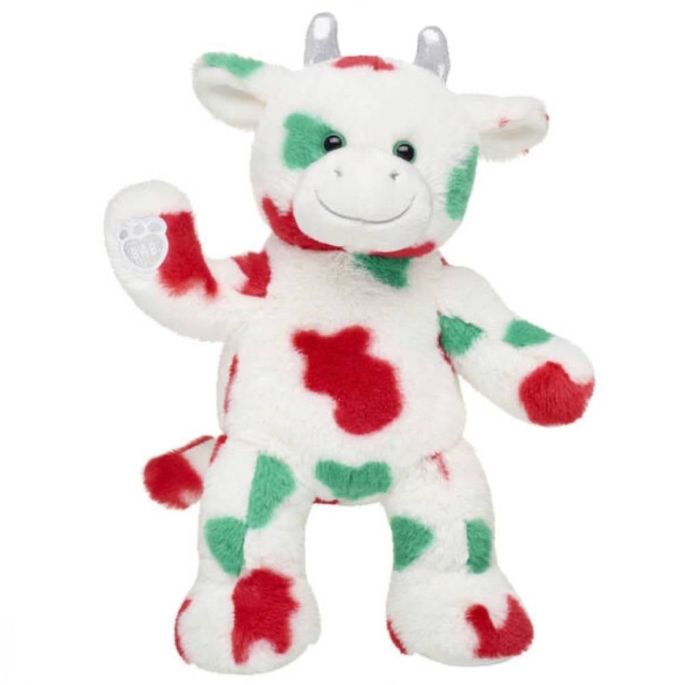 Mooey Christmas Cow with Santa Outfit